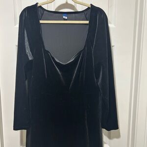 Old Navy Black Long Sleeve Dress